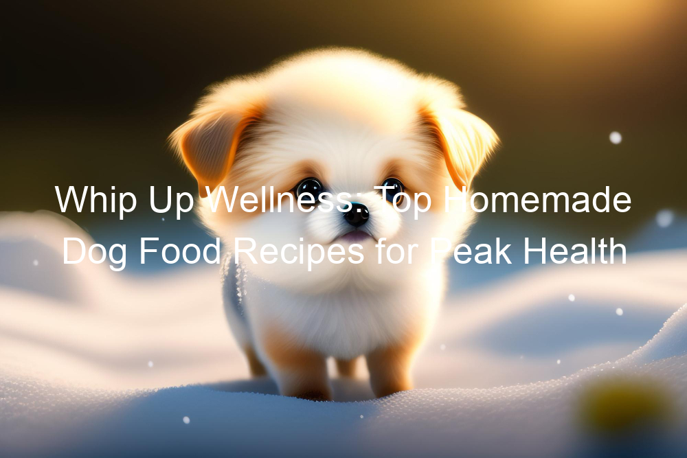 Whip Up Wellness: Top Homemade Dog Food Recipes for Peak Health