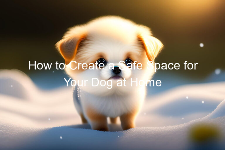 How to Create a Safe Space for Your Dog at Home