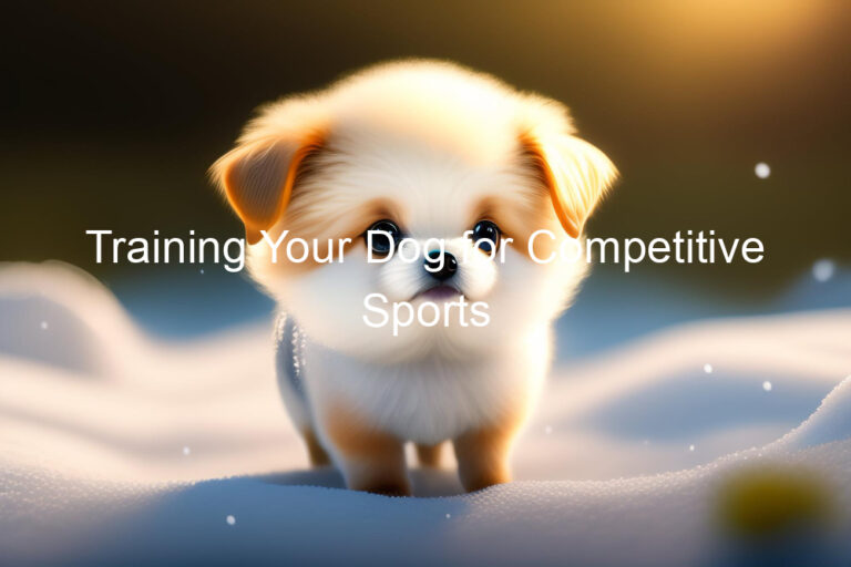Training Your Dog for Competitive Sports